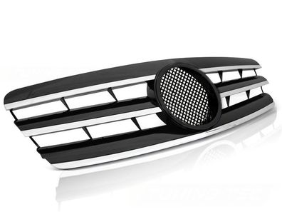 Grill Mercedes W203 00-07 CL STYLE Schwarz CHROM