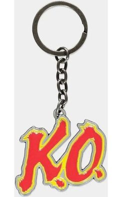 Street Fighter - KO Metal Keychain Silver