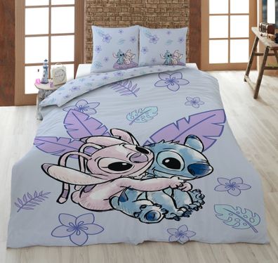 Disney Lilo und Stitch Wende Bettwäsche 2tlg 135 x 200 cm 100% Baumwolle