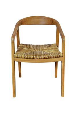 SIT&CHAIRS Armlehnstuhl Teak Rattan Natur