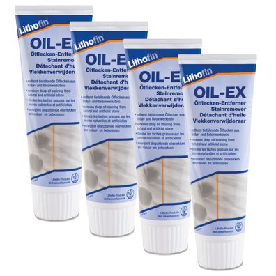 4x Lithofin OIL-EX Ölflecken-Entferner je 250 ml