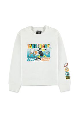 Looney Tunes (Kids) - Boys Crew Sweater White