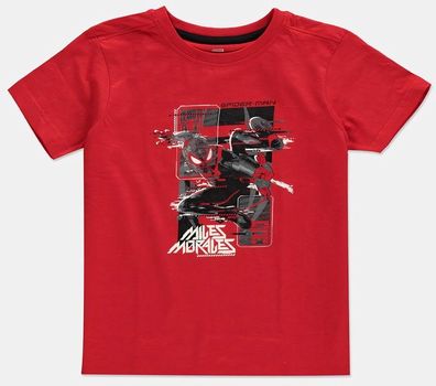 Spider-Man - Miles Morales - Glitch Miles - Boys T-Shirt Red