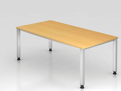 Büro Schreibtisch 200 x 100 cm Modell QS2E