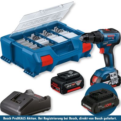 Bosch Akku-Bohrschrauber 18V GSR 18V-55 Professional + Zubehör