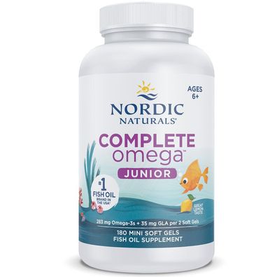 Nordic Naturals, Complete Omega Junior, 283 mg Omega-3 plus 35mg GLA, Zitrone,