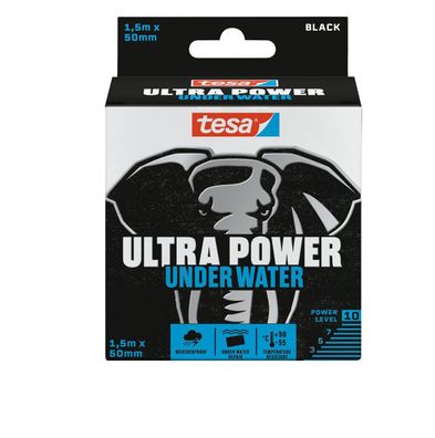 tesa® 56491-00000-00 Gewebeband Reparaturband Ultra Power - 1,5 m x 50 mm, schwarz