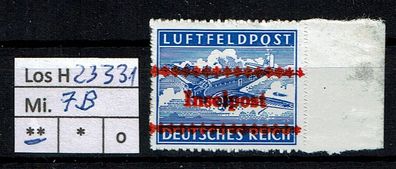 Los H23331: Deutsches Reich Feldpost Mi. 7 B * *