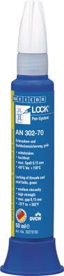 Schrauben-/Stehbolzensicherung WEICONLOCK® AN 302-70 50ml hf. mv. grün Pen