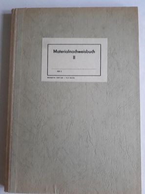 DDR GST Materialnachweisbuch II