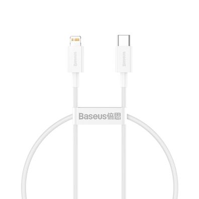 Baseus Superior Series USB-C kompatibel mit iPhone PD 20W 2 m Kabel - Weiß