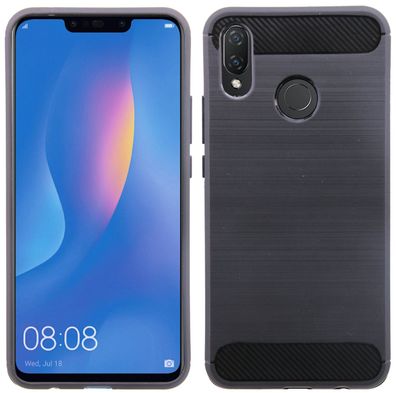 Armor" Silikon Hülle kompatibel mit HUAWEI P SMART+ (PLUS) Tasche Case Zubehör