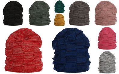 Wintermütze warm Winter Mütze Strick-Mütze Beanie-Mütze One-Size Herren Damen Unisex