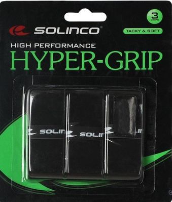 Solinco Hyper Grip x 3er Pack Black