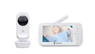 VM35 5" Baby-Monitor Video-Babyphone mit Farbdisplay Infrarot-Nachtsicht und Tempe