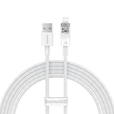 Baseus Explorer Series Kabel USB - Lightning 2,4A 2 m weiß (CATS010102)