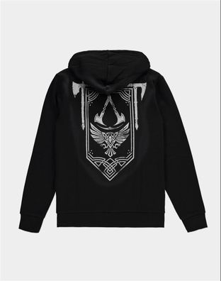 Assassin's Creed Valhalla - Crest Banner - Men's Hoodie Black