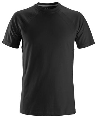 Snickers MultiPockets™ Baumwoll-T-Shirt Schwarz