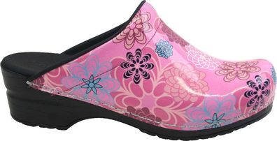 Sanita Clogs Damen Sandalen Original-Inalo Open Fuchsia