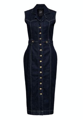 Queen Kerosin Pencil Kleid QKU26010 Denim