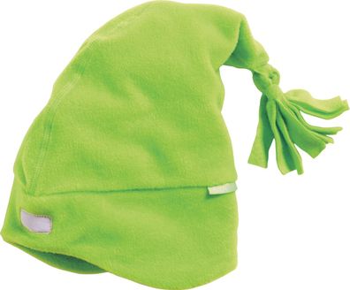 Playshoes Kinder Mütze Fleece-Zipfelmütze Grün