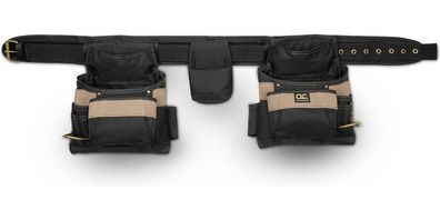 CLC Kombi-Werkzeuggürtel für Zimmerleute Schwarz/Beige