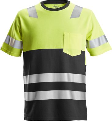 Snickers Workwear AllroundWork High-Vis T-Shirt Hi-Vis Gelb/Schwarz