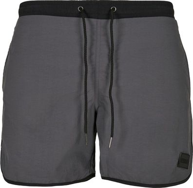 Urban Classics Retro Swimshorts Black/Darkshadow