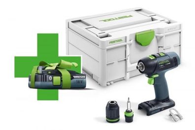 Festool Akku-Bohrschrauber T 18 + 3 Basic + Gratis 4,0 Ah Akku Nr. 577051