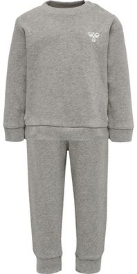 Hummel Kinder Trainingsanzug Santo Crew Suit Grey Melange