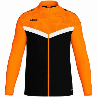 JAKO Polyesterjacke Iconic schwarz/neonorange