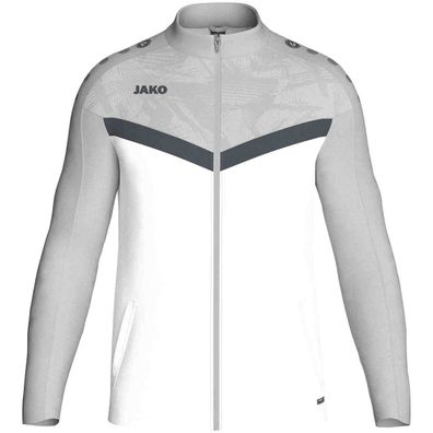 JAKO Polyesterjacke Iconic weiß/soft grey/anthra light