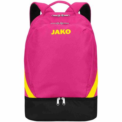 Jako Rucksack Iconic pink/schwarz/neongelb