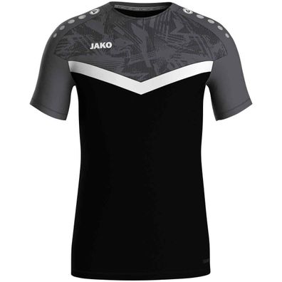 JAKO T-Shirt Iconic, schwarz/anthrazit