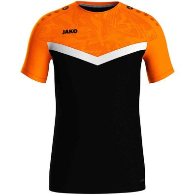 JAKO T-Shirt Iconic, schwarz/neonorange