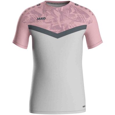 JAKO T-Shirt Iconic, soft grey/dusky pink/anthra li