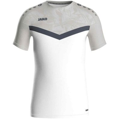 JAKO T-Shirt Iconic, weiß/soft grey/anthra light