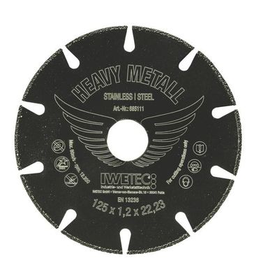 Iwetec Diamant-Trennscheibe Heavy Metall, 230 x 1,6 x 22,2 mm