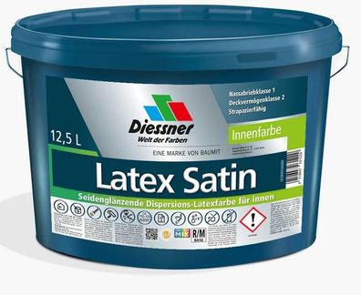 Diessner Latex Satin Dispersions-Latexfarbe Innenfarbe verschiedene Gebinde