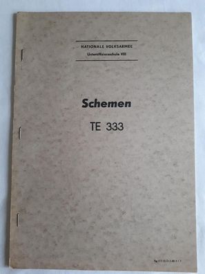 DDR NVA Unteroffiziersschule VIII - Schemen TE 333