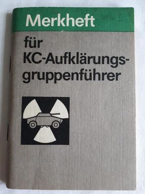 DDR Merkheft für KC - Aufklärungsgruppenführer