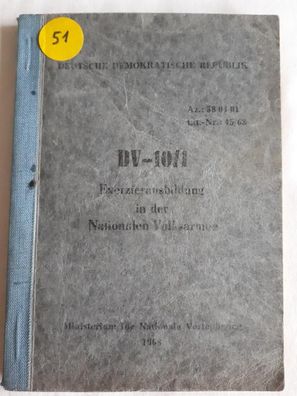 DDR NVA DV-10/1 Exerzierausbildung in der Nationalen Volksarmee