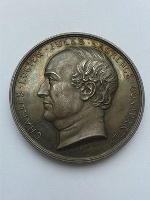 Frankreich Charles Bonaparte 1802-1857 III. empire Medaille Silber