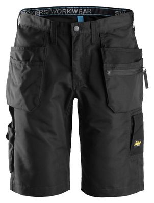 Snickers LiteWork 37.5® Arbeitsshorts m. Holstertaschen Schwarz