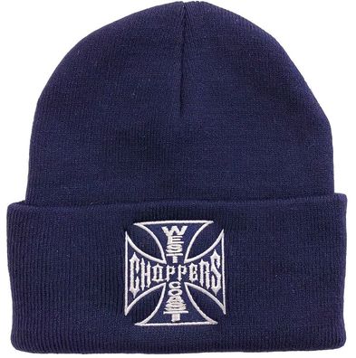 WCC West Coast Choppers Beanie OG Roll-Up - Navy