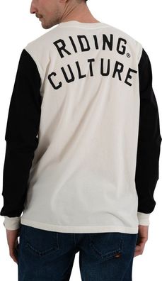 Riding Culture by Rokker Longsleeve Black/Dirt White L/S