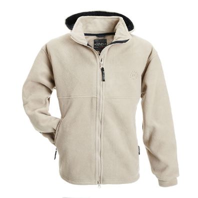 BMS Fleece Windsmoother Kapuzen-Jacke Camel