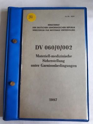 DDR NVA DV 060/0/002 Materiell-medizinische Sicherstellung unter Garnisonbedingungen