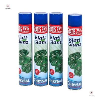 Chrysal Blattglanz - 750 ml + 25% gratis für glänzende Blätter und Sträuße