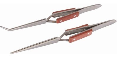 Silverline Feinarbeiten Lötpinzetten, 2-tlg. Satz 162 u. 165 mm